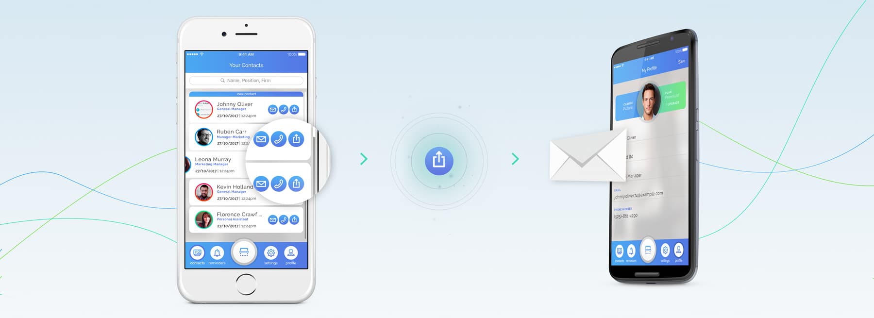 digitalizing business card process