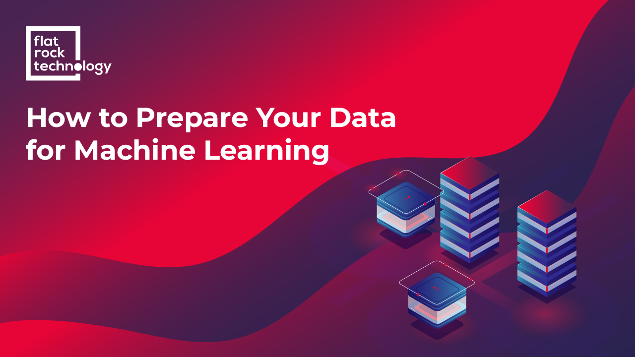 An illustration of different size databases. The banner reads: How to Prepare Your Data for Machine Learning.